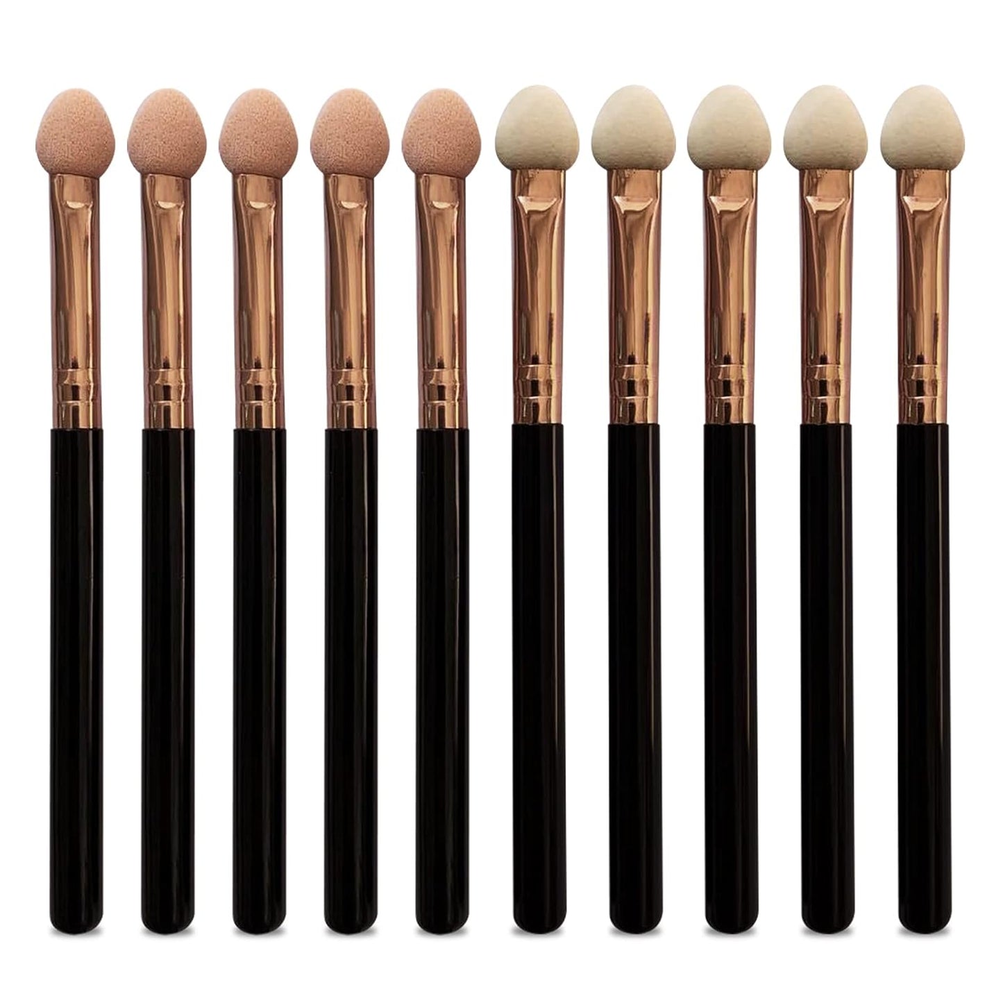 Makeup Brushes Set for Women Professional,UorPoto 10Pcs Sponge Eyeshadow Brush Sets Applicator Double Sided reusable