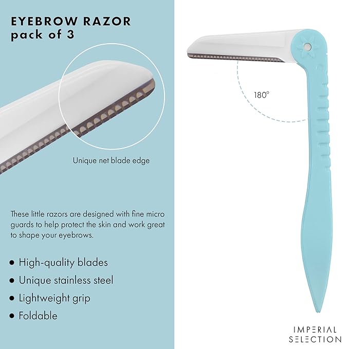Eyebrow Razor | Facial Hair Remover Women | Dermaplaning Blades for Face | Eyebrow Hair Remover | Shaper & Razors Women | Free Eyebrow Pencil Black