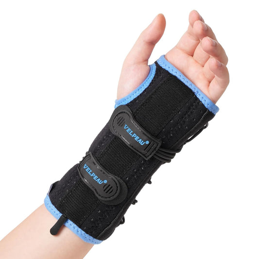 Velpeau Wrist Brace for Carpal Tunnel, Adjustable Elastic Tension Cords with Splints, Night Wrist Support for Arthritis, Tendonitis, Sprain, Injuries, Wrist Pain Relief Women and Men (Left Hand, M)