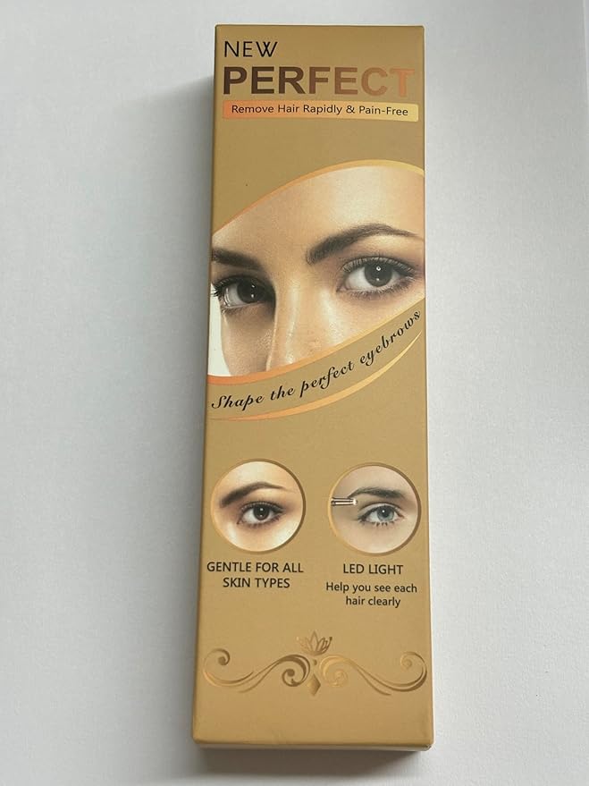 Eyebrow Trimmer for Women Rechargeable: Women Eyebrow Hair Remover with LED Light,Safe Painless Eyebrow Epilator Pen,Lady Eyebrow Shaper Electric Eyebrow Shaver Razor