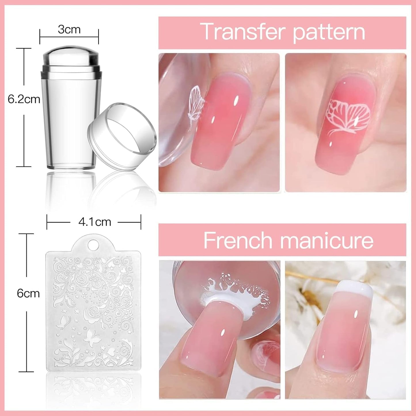 Biutee Gel Nail Stamping Kit with 8 Colors Nail Stamping Polish Gel Nail Stamping Plates 10PCS Nail Stamp Plates Nail Stamper Starry Sky Lace Flower Leaves Animal Nail Stamping Kit Nail Design