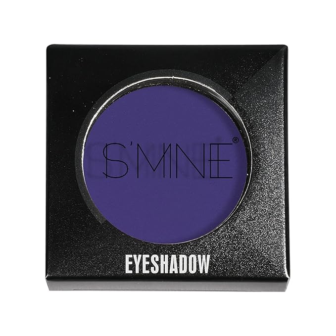 ISMINE Single Eyeshadow Powder Palette, Matte Purple, High Pigment, Longwear Single Eye Makeup for Day & Night