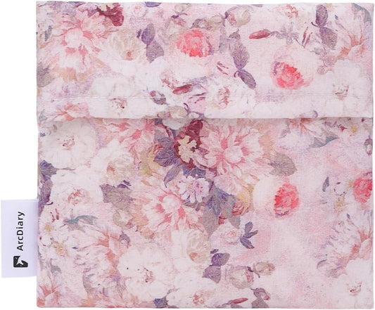 Period Bag for Teen Aged Girls, Portable Sanitary Pad Storage Bag for Teen Pads/Sanitary Napkins/Small Tampons, Feminine Menstrual Cup Pouch (Kaleidoscope)