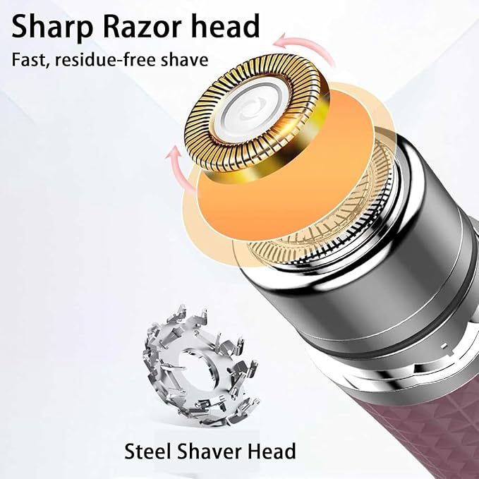Mini Razors for Women, Upgraded Portable Powerful Electric Razors for Men, Facial Hair Remover for Women, Painless Face Shaver for Travel Office Business Trips
