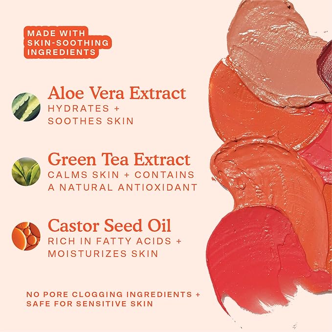 Tower 28 Beauty BeachPlease Cream Blush for Cheeks and Lips - Multi-Purpose Lip and Cheek Tint in Mauve Blush - for Sensitive Skin – Color OFFICE HOURS, Luminous Finish