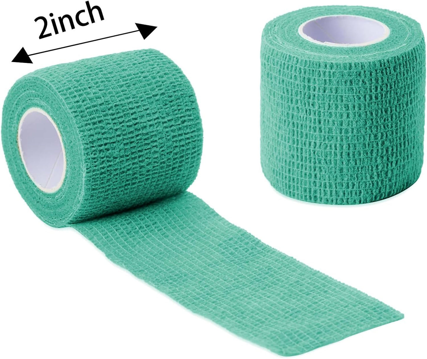 48 PCS Self Adhesive Bandage Wrap 2" X 5 Yards Elastic Cohesive Bandage Wrap Bandage Wrap Rolls Elastic Self-Adherent Tape for Stretch Athletic, Sports, Wrist, Ankle
