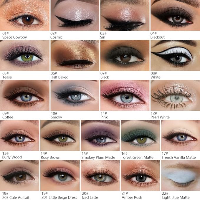 Kaely Pressed Single Eyeshadow Makeup, Light Nude Brown Shimmer Highly Pigmented Monochrome Eye Shadow Palette, Waterproof Neutral Powde Mini Eyeshadow, sombras para ojos, Lightweight Blendable, 20