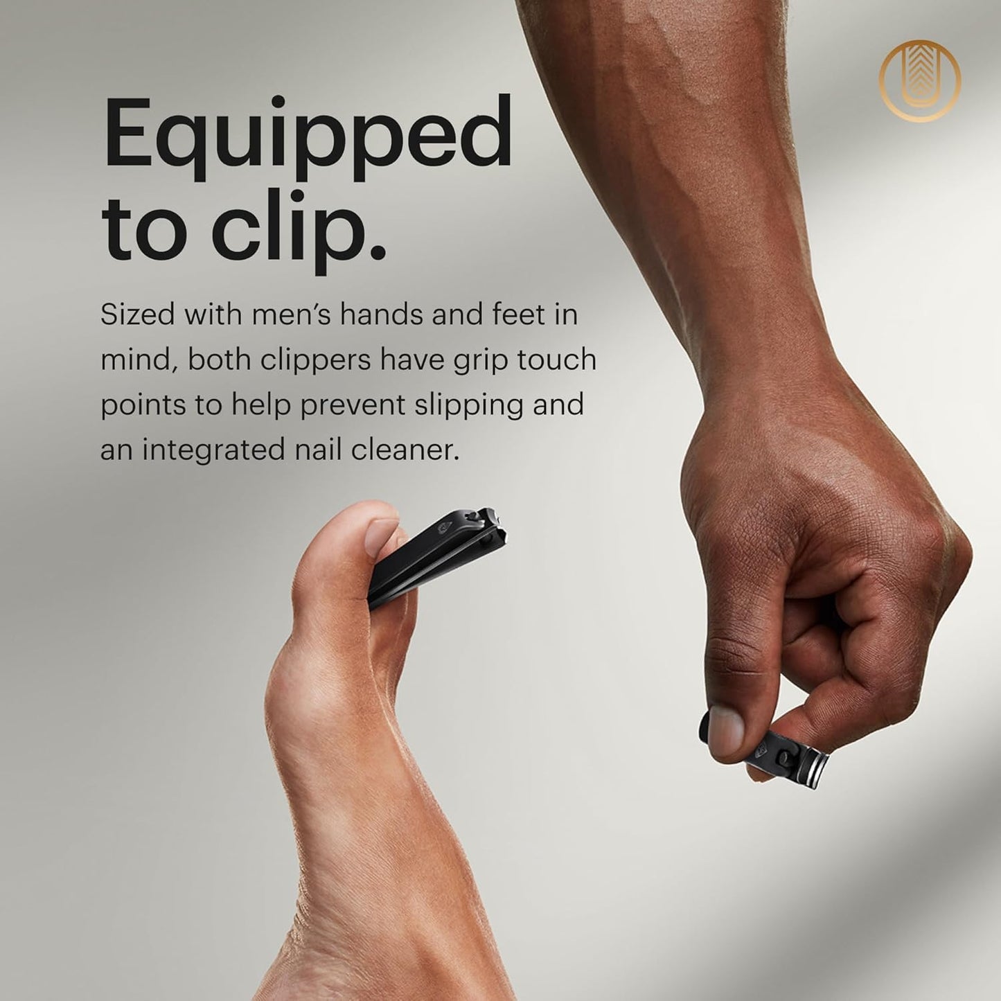 MANSCAPED® Shears 3.0, 5-Piece Precision Men’s Nail Grooming Travel Kit, Stainless Steel Manicure Set with Fingernail & Toenail Clippers, Nail File, Slant Tip Tweezers, Cuticle Scissors, Travel Case