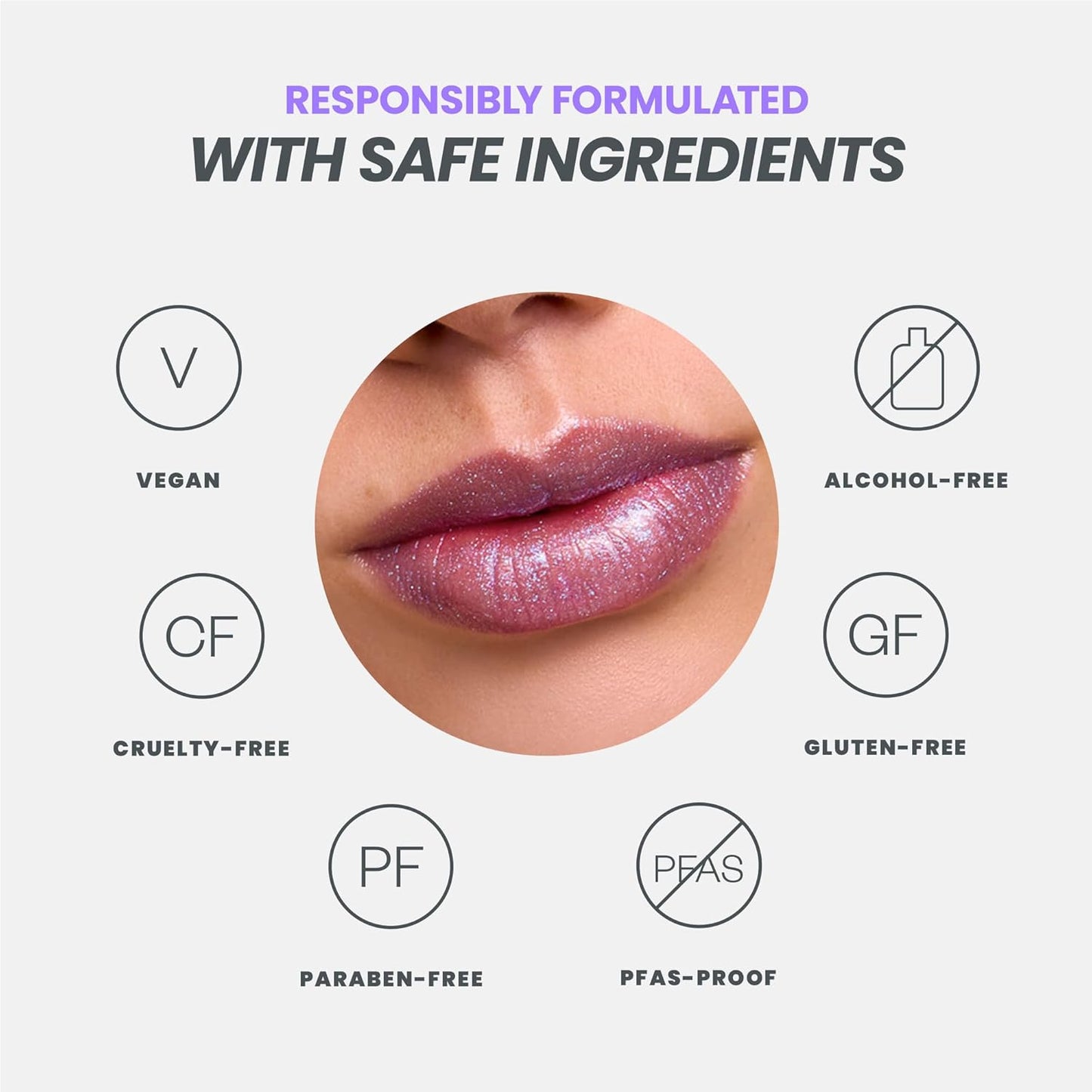 Wonderskin Lip Gloss Blading Top Gloss, Hydrating and High Shine Finish Lip Makeup (Blue Glitter)