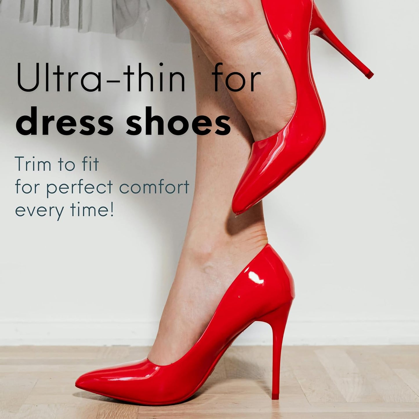 HANDARTE Leather Sockless Shoe Insoles | Thin Dress Shoe Inserts for Women | 100% Natural Goatskin - ChromeFree, Anti Sweat & Anti-Odor (US W7 | EU38)