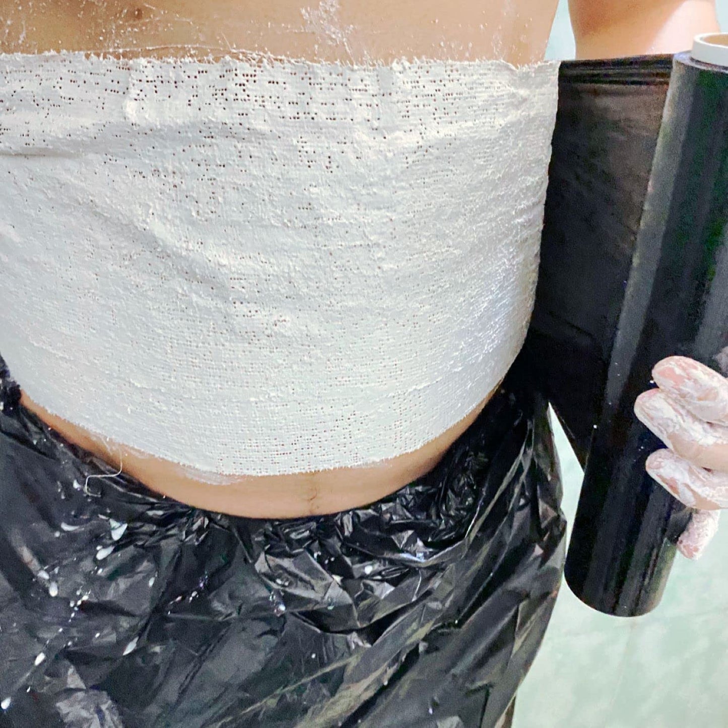 Body Slimming Plastic Osmotic Wraps(1 Roll) & Yeso Wraps(5 Rolls)- Stomach Slimming Wraps Body Wraps for Body Shaping &Sweater Enhancer