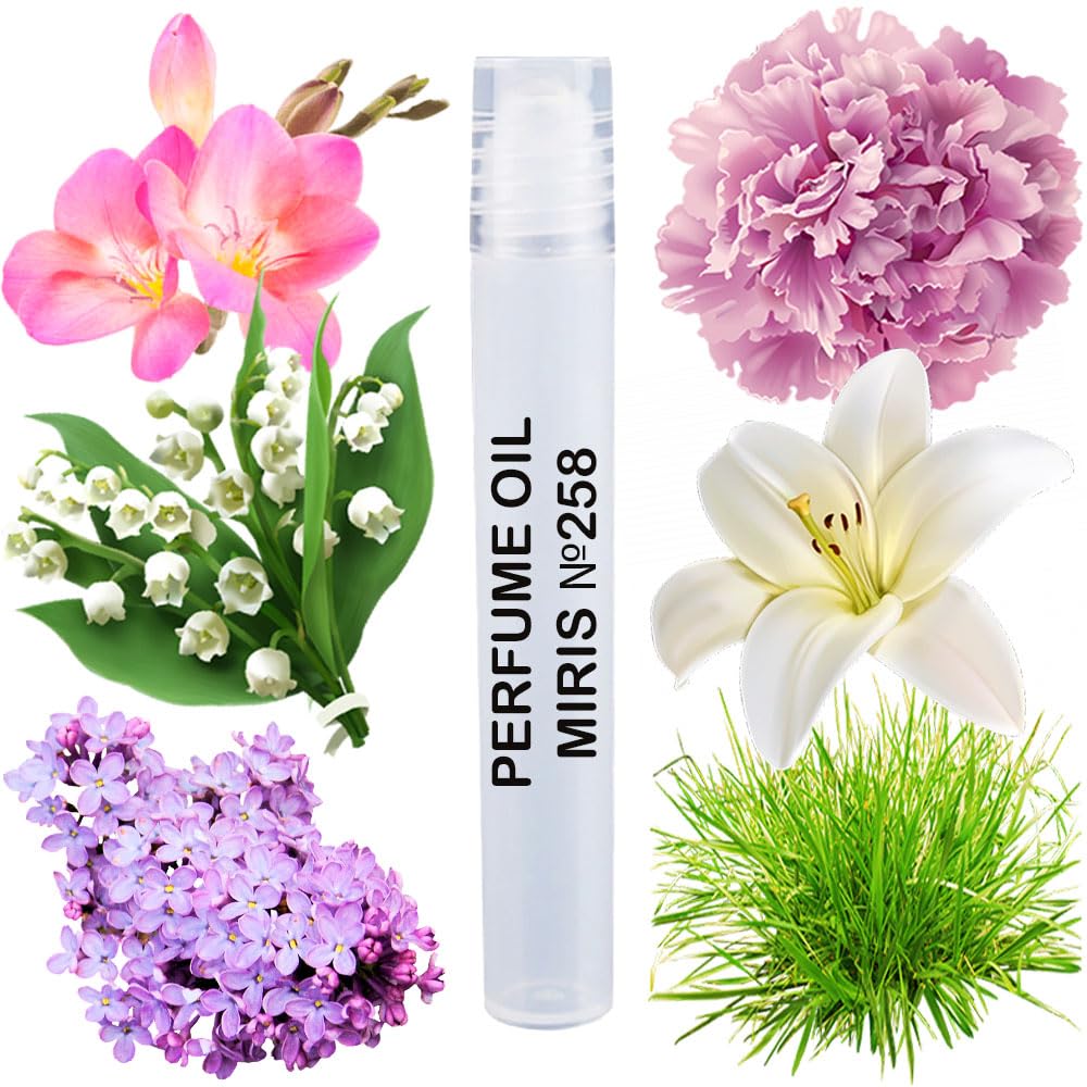 MIRIS Perfume Oil No. 258, Inspired by Pleasures, Long-Lasting Women Roll-On, Rollerball 0.34 Fl Oz / 10 ml