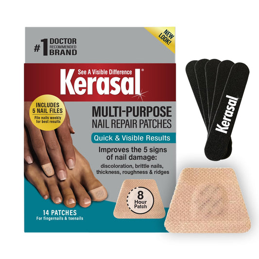Kerasal Multi-Purpose Nail Repair Patches 14ct and Pack of 5 Files