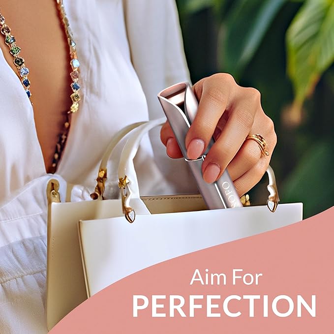 Facial Hair Removal for Women | Electric Razor Device Small Mustache Dermaplaning Remover Tools Tweezers Epilator Trimmer Face Dermaplane Shavers Beauty Gadgets Set Accessories by VISOFO (Andalusite)