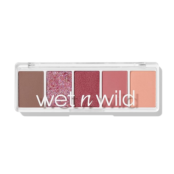 wet n wild Color Icon Eyeshadow Makeup 5 Pan Palette, Matte, Shimmer, Metallic, Long Wearing, Rich Buttery Pigment, Cruelty Free - Full Bloomin'