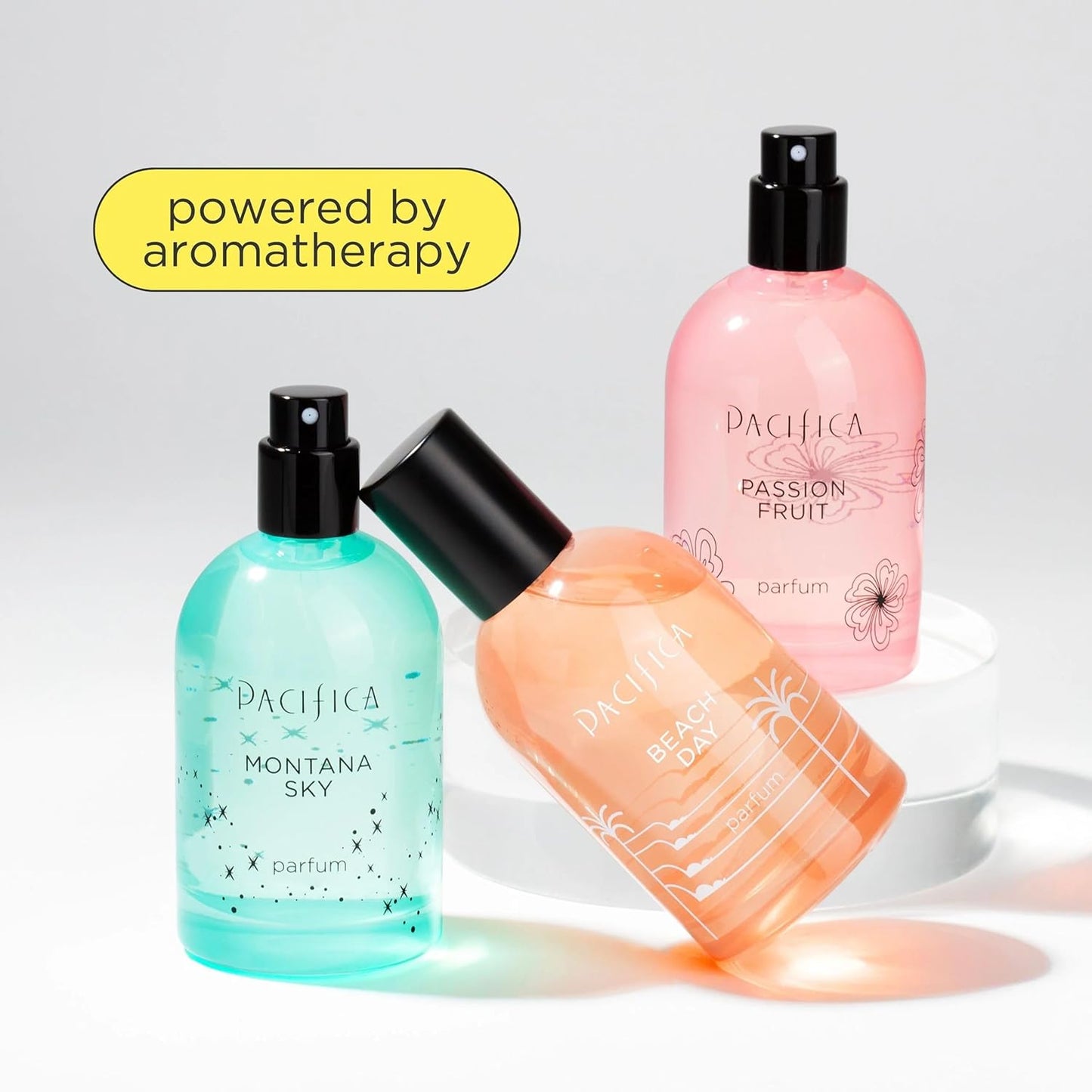 Pacifica Iconic Scents Gift Box – Montana Sky, Beach Day & Passionfruit – Nature-Inspired Fragrance Collection, Vegan & Cruelty-Free