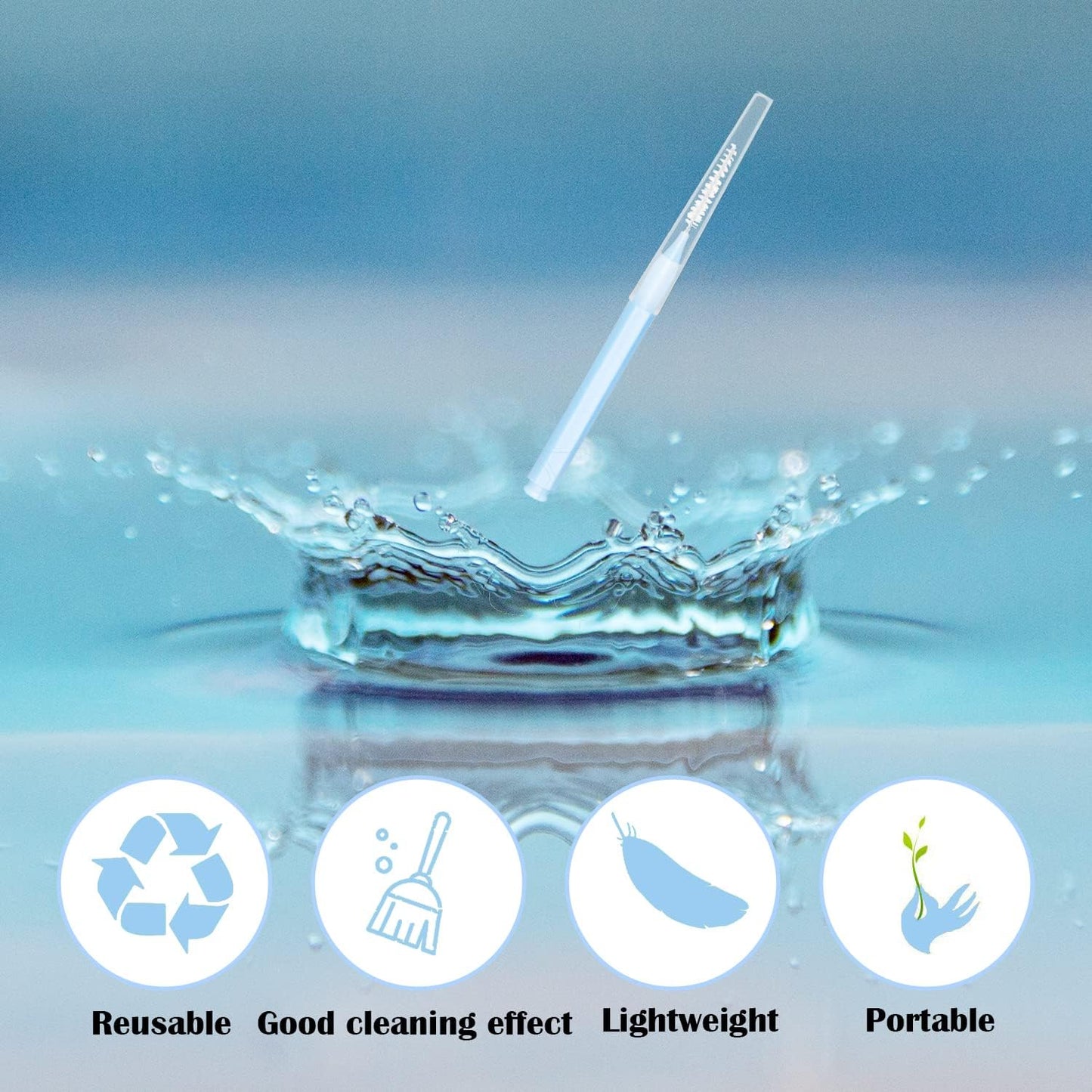 EasyHonor Braces Brush for Cleaner Interdental Brush Toothpick Dental Tooth Flossing Head Oral Dental Hygiene Flosser Toothpick Cleaners Tooth Cleaning Tool (5Colors,50pcs)