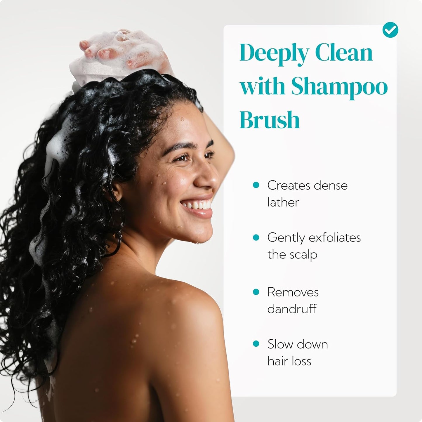 HEETA Scalp Massager 2 Pack for Hair Growth, Soft Silicone Bristles to Remove Dandruff and Relieve Itching, Scalp Scrubber for Hair Care Relax Scalp, Shampoo Brush for Wet Dry Hair, Beige & Green