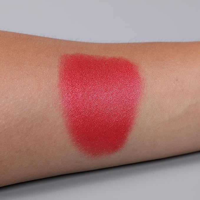 IS'MINE Single Red Shimmer Eyeshadow Powder Palette High Pigment, Longwear, Intense Color Best Red Eyeshadow