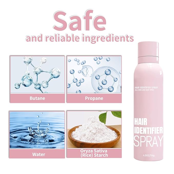 2025 NEW Hair Identifier Spray for Face Shaving, Dermaplaning Tool,Skin Dermaplaning Spray for Women With 6 Face Razors