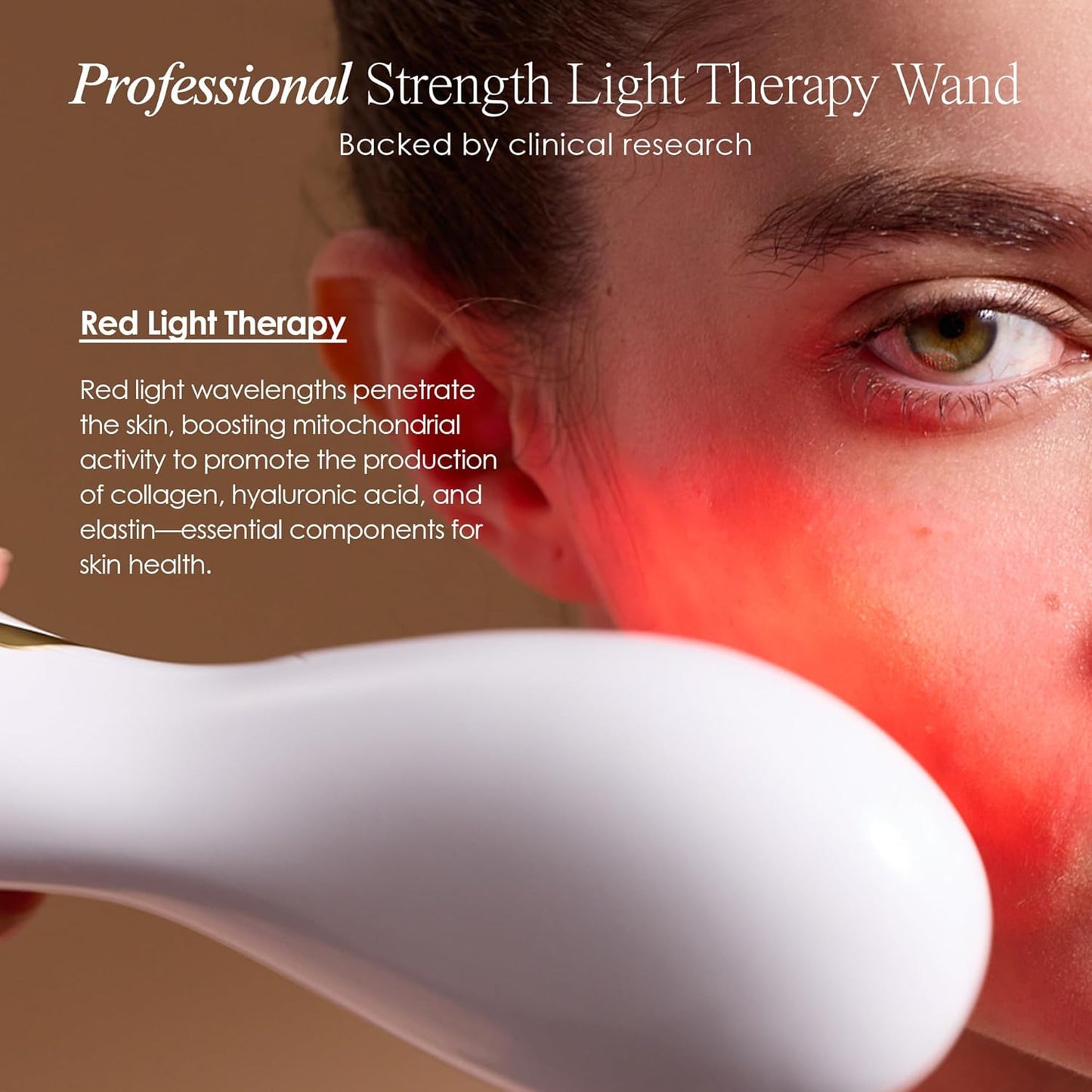 LumaGlow Red LED Light Therapy by Project E Beauty | Skin Rejuvenation and Anti-Aging | Diminish Fine Lines & Wrinkles