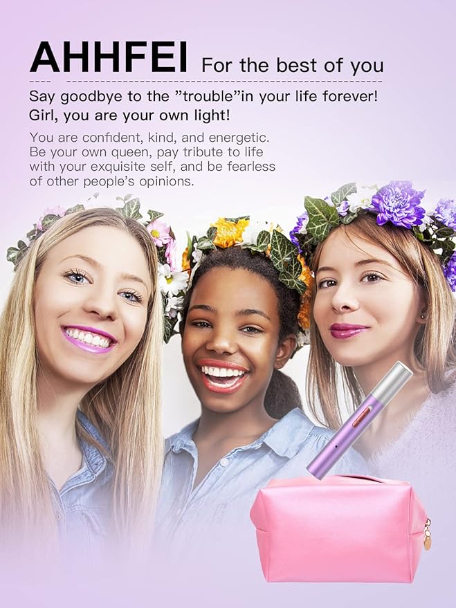 AHHFEI Rechargeable 5 in 1 Ear and Nose Hair Trimmer for Women, 2025 Professional Painless Eyebrow & Facial Hair Trimmer with Powerful Motor and Dual-Edge Blades Easy Cleansing