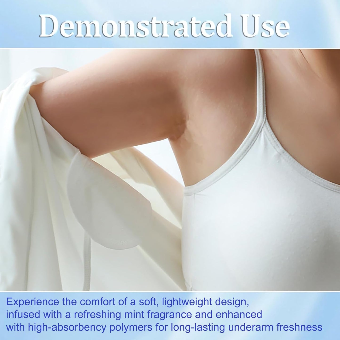 60PCS Armpit Sweat Pads - Ultra-Absorbent Underarm Dress Shields for Men & Women Discreet & Disposable Armpit Sweat Protection (L)