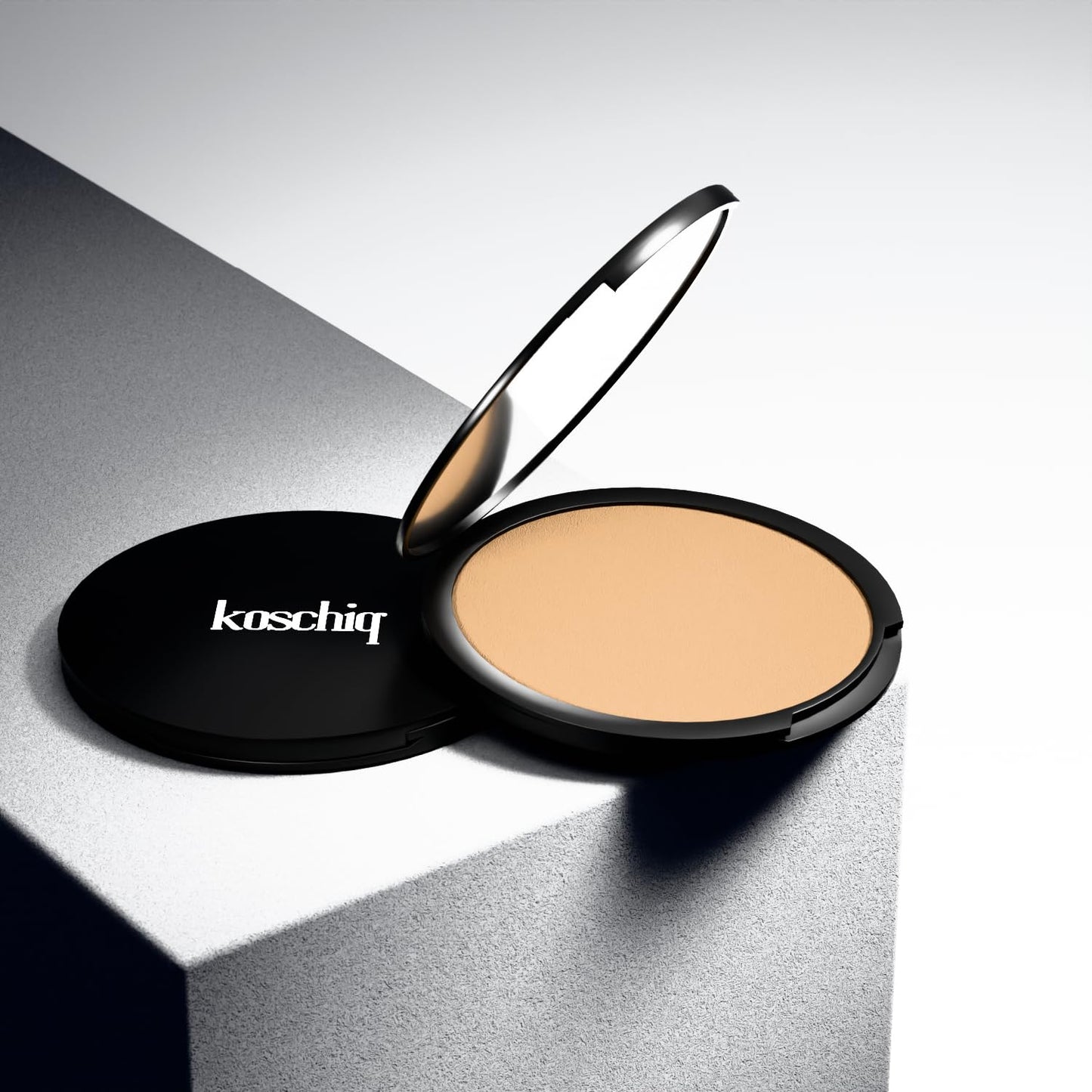 Koschiq Soft Matte Powder + Foundation – 2-in-1 Compact with Oil Control & Blurring Effect | 24hrs stay Longwear, Buildable Matte Finish | k-38. Light with warm olive undertone)