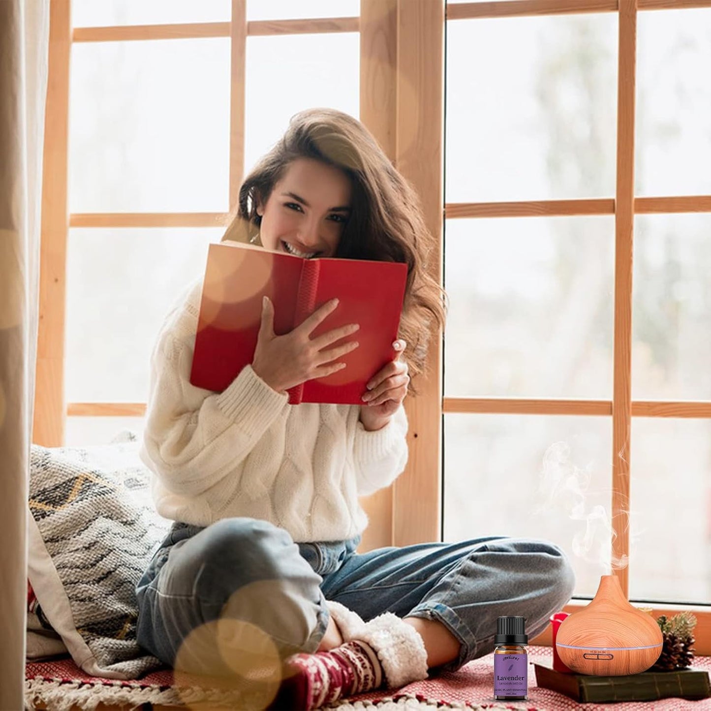 yethious Vanilla Essential Oil for Diffuser Organic Vanilla Lavender Essential Oil Set Lavender Oil 100% Pure Aromatherapy Oils - 2pcs X 10ml