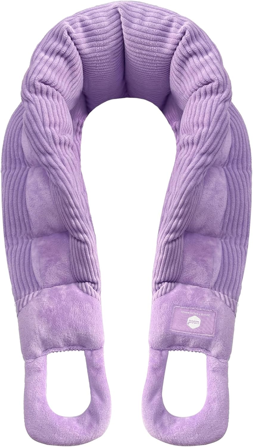 UNCN Long Heating pad for Neck and Shoulders Back 33 * 5.9" microwavable Large Moist Heat Pack Warm hot Compress Neck wrap Weighted Bag Massage Reusable Herbal Nature Calming Portable