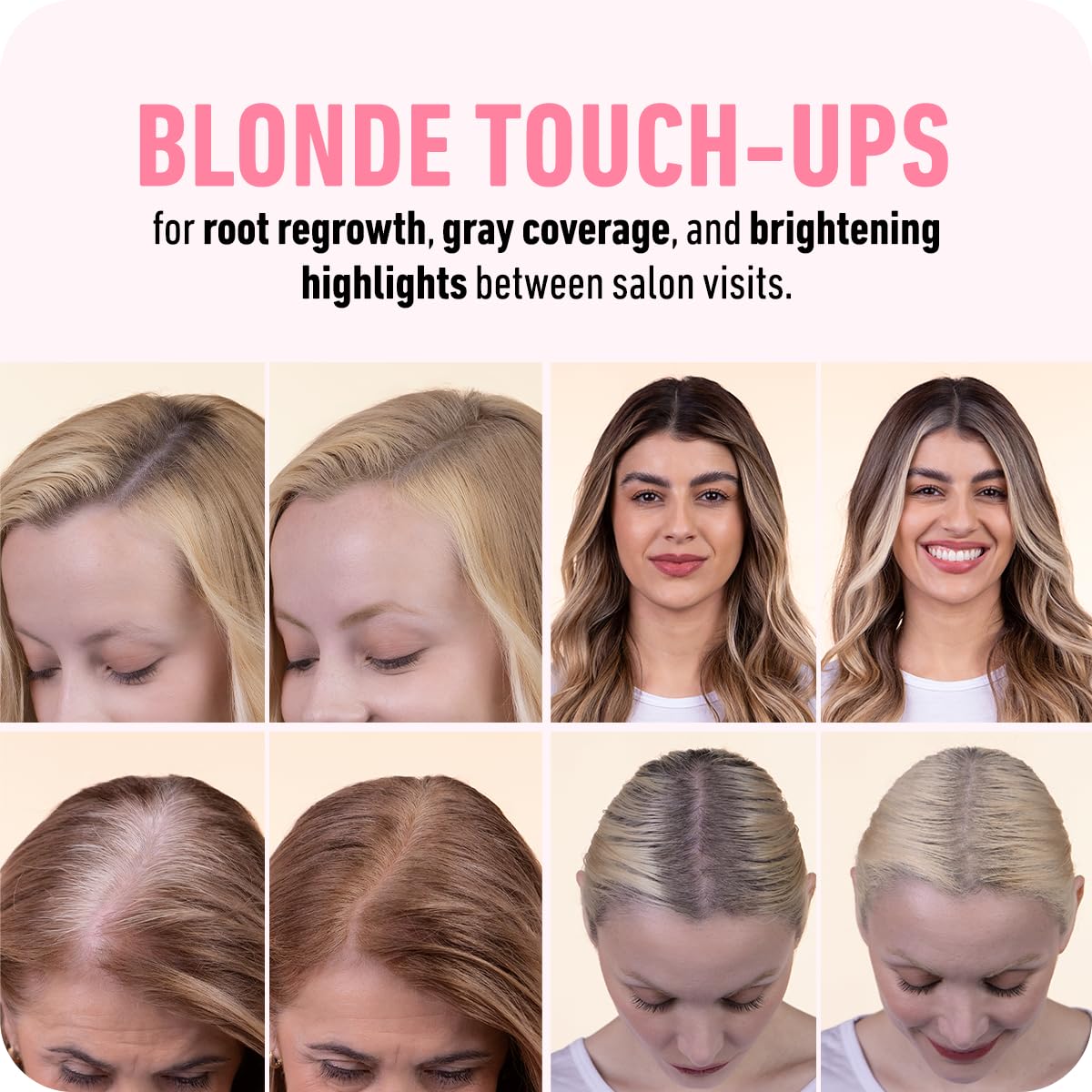 BOLDIFY Hairline Powder - Root Touch Up Hair Color for Gray Coverage - Bald Spot Concealing Hair Powder for Women & Men - 48-Hour Stain-Proof - Dark Blonde