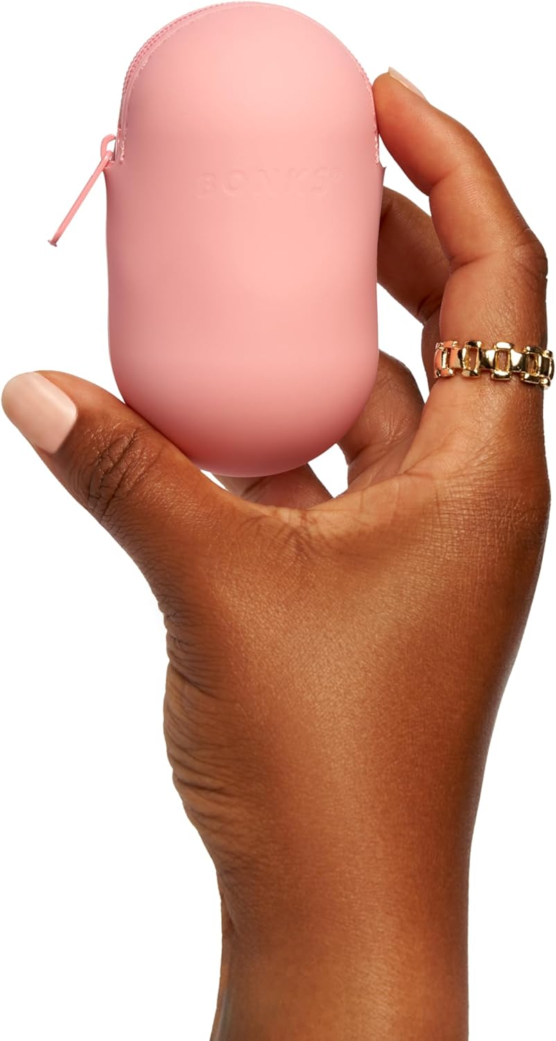 Bonks GoGo Kit - Hair Care Kit Espresso - Portable Hair Accessories Pouch for Women & Teens - Includes Mini Claw Clip, Seamless Hair Pins, Silky Hair Tie & Folding Comb - Compact Travel Essential