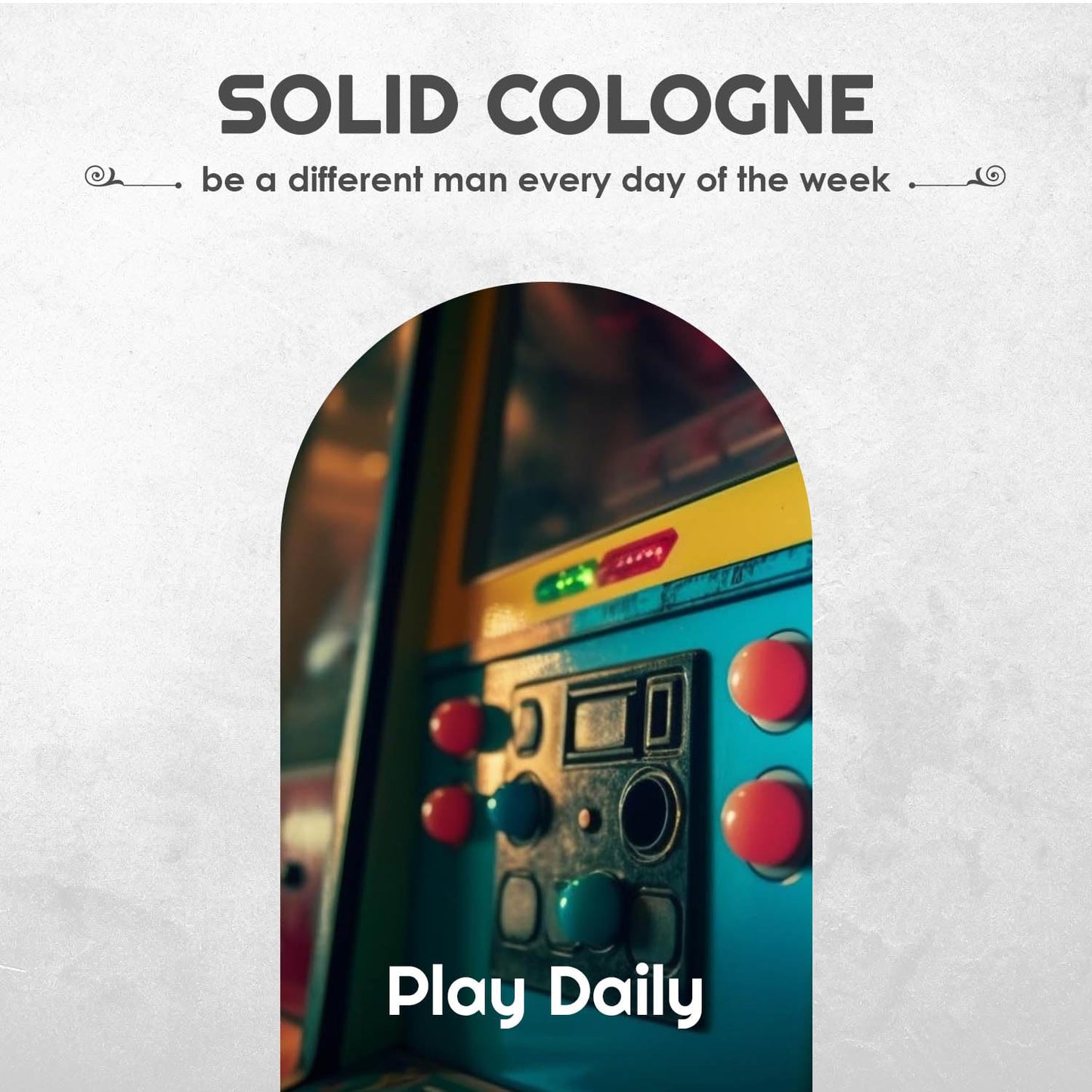 Mens Sample Solid Cologne Pack with Aspen, Lumberjack, Cedarwood Blend, Mystery Man, Life of the Party, Steel, and Business as Usual (Play Daily Solid Cologne Sampler Set - 7 Pack - 0.75 oz each)