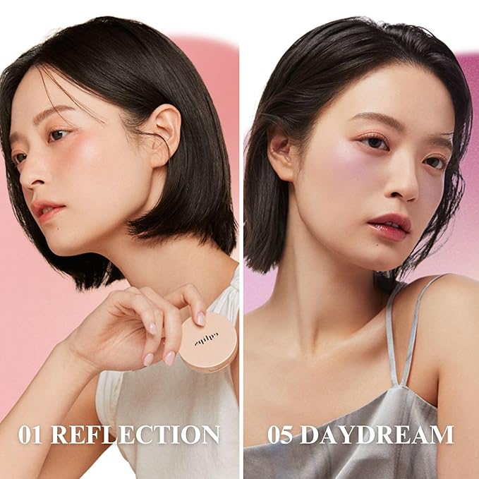 EGLIPS All Over Blusher - Multi-Use Cream Jelly Blush for Eyes & Cheeks Buildable and Blendable Texture with Shimmery Pearls Natural Korean Face Makeup (01 REFLECTION, 0.18 oz)