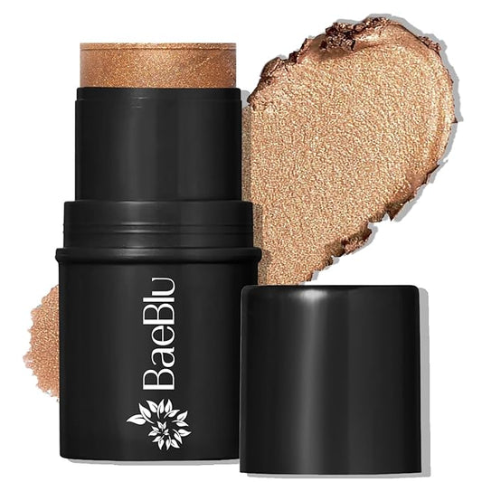 Organic Tint Tube, 100% Natural Vegan Gluten-Free Cream Bronzer Multi-Stick, Made in USA, Brandy