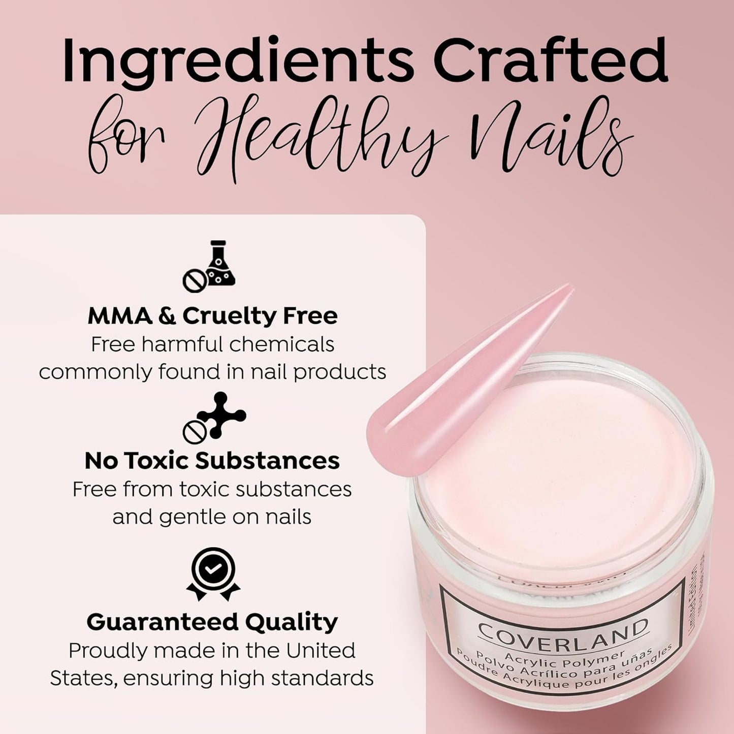 Coverland Acrylic Powder 3.5oz "Sweetheart" - Limited Edition