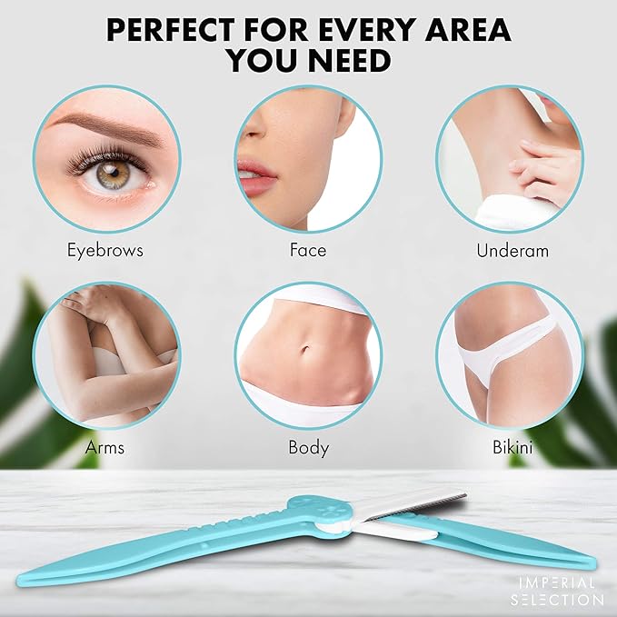 Eyebrow Razor | Facial Hair Remover Women | Dermaplaning Blades for Face | Eyebrow Hair Remover | Shaper & Razors Women | Free Eyebrow Pencil Black
