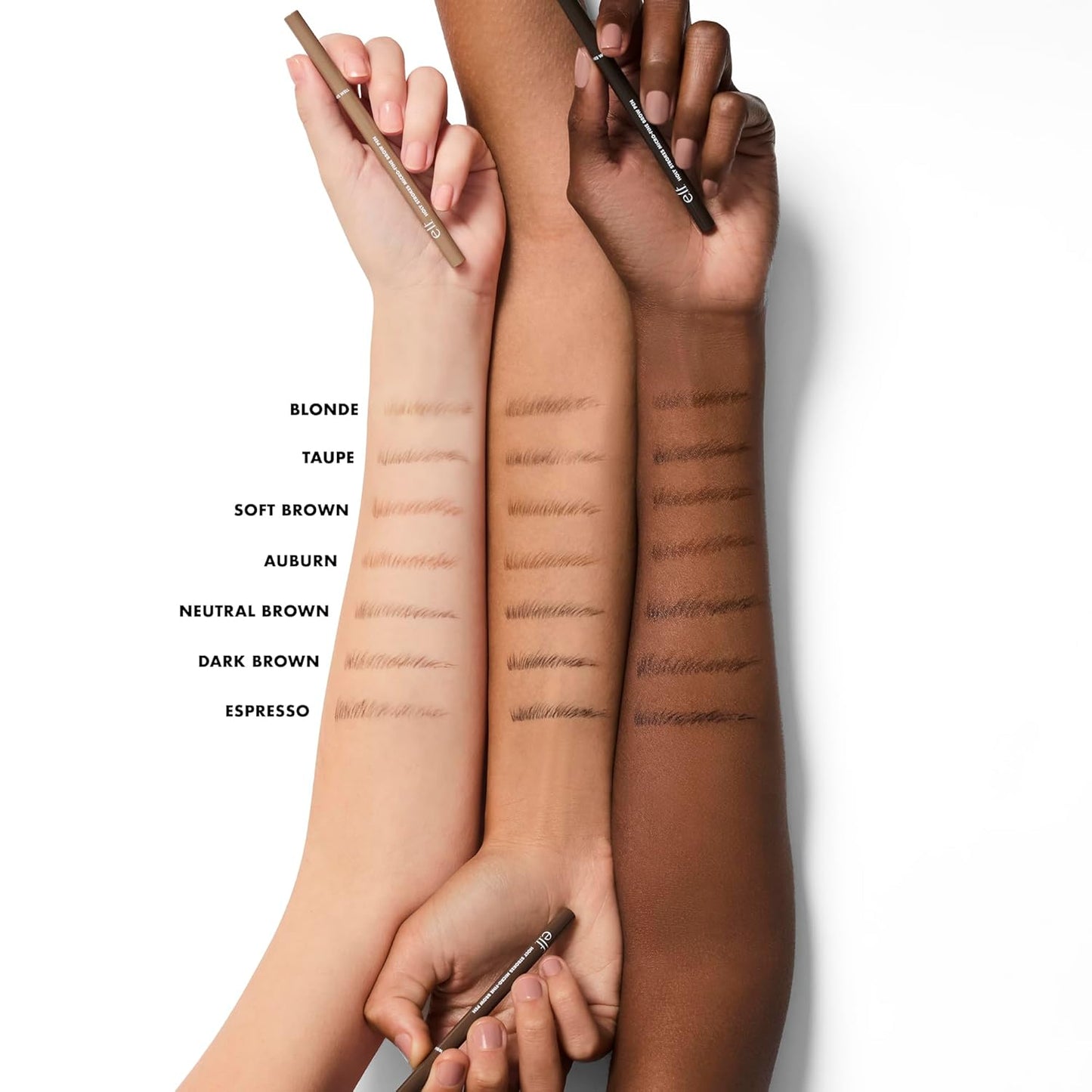 e.l.f. Holy Strokes Micro-Fine Brow Pen, Liquid Waterproof Eyebrow Makeup For Detailing & Adding Dimension, Vegan & Cruelty-Free, Taupe