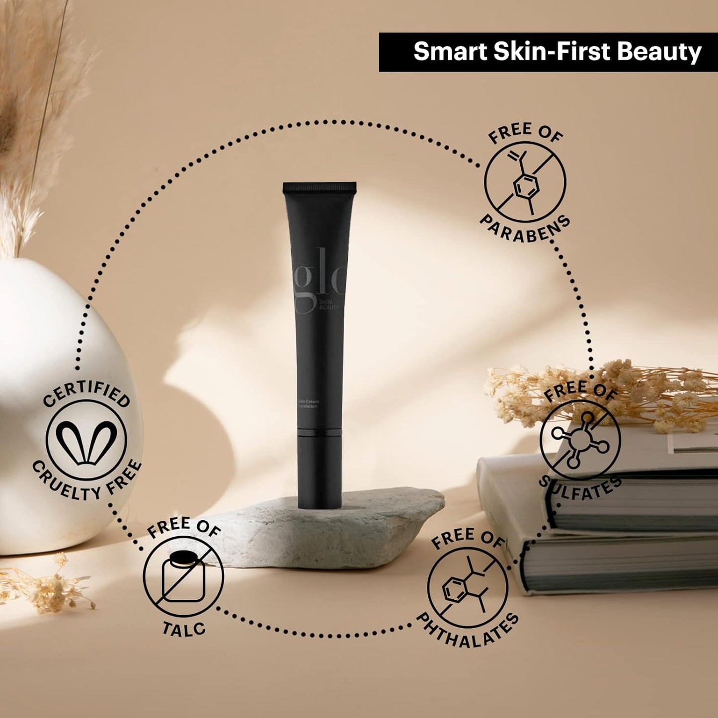 Glo Skin Beauty Satin Cream Foundation Makeup for Face, Cocoa Light - Full Coverage, Semi Matte Finish, Conceal Blemishes & Even Skin Tone