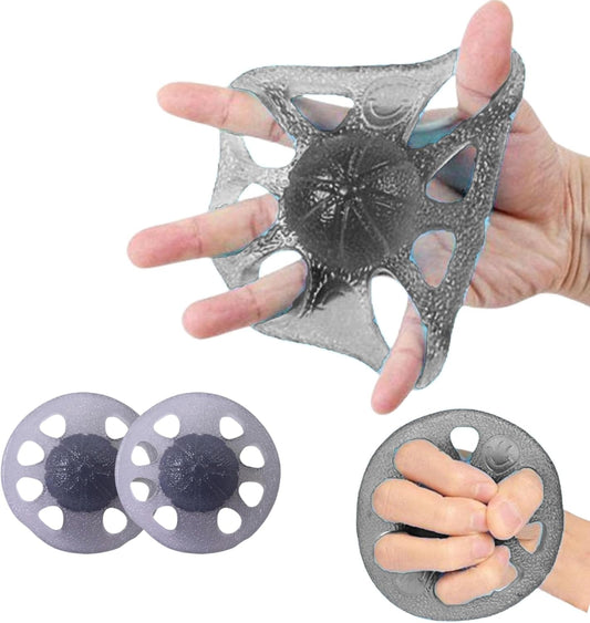 DEEYOTA Finger Exerciser and Hand Strengthener Rehab,Exercise Squeeze Ball for Hands,Grip Exerciser Hand Strengthener(2 Pcs)