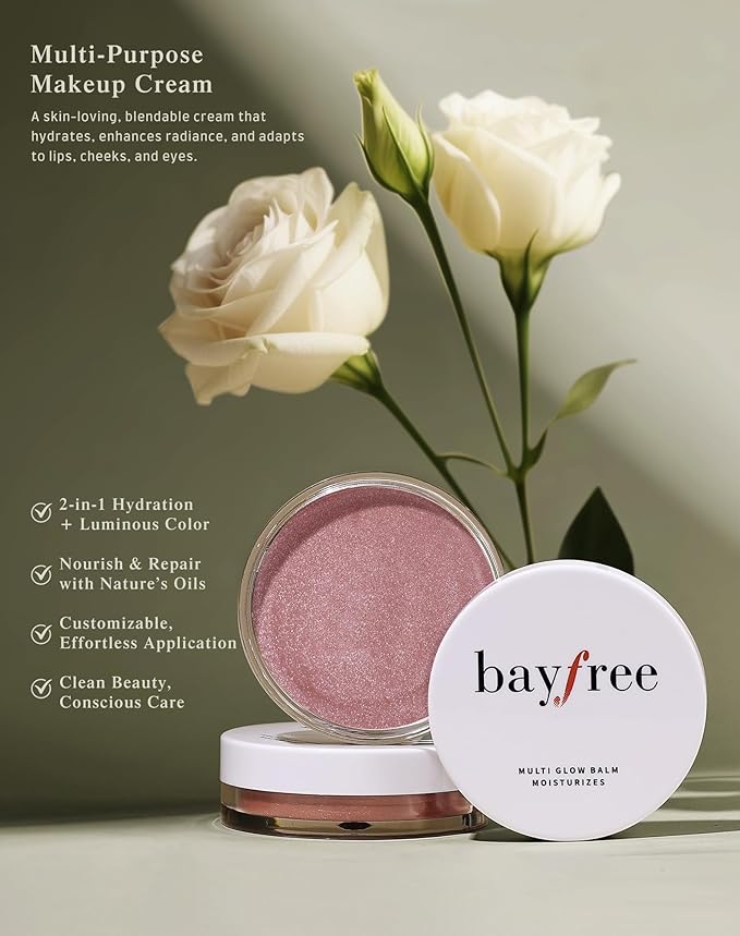 Multi Glow Balm, Cream Blush for Cheeks, Blush Balm Face Makeup, Radiant Finish, Hydrating, Creamy, Lightweight & Blendable Color, Face Makeup, 0.63 Oz
