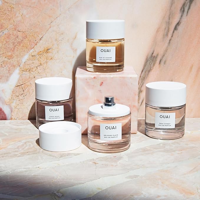 OUAI Rue St. Honore Eau de Parfum - Elegant Womens Perfume for Everyday Wear - Fresh Floral Scent with Notes of Violet, Gardenia, and Delicate Hints of Ylang Ylang and Musk (1.7 Oz)