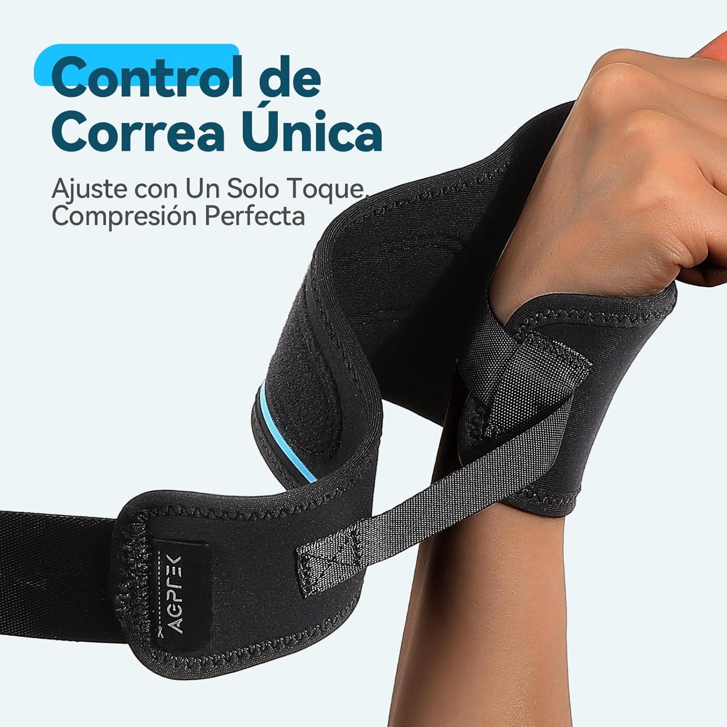 AGPTEK Wrist Hand Brace for Mild Carpal Tunnel Syndrome Arthritis Tendonitis Pain Relief, Adjustable Right Wrist Support for Weightlifting, Gym, Wrok, Sports, Daily Use- Left Hand