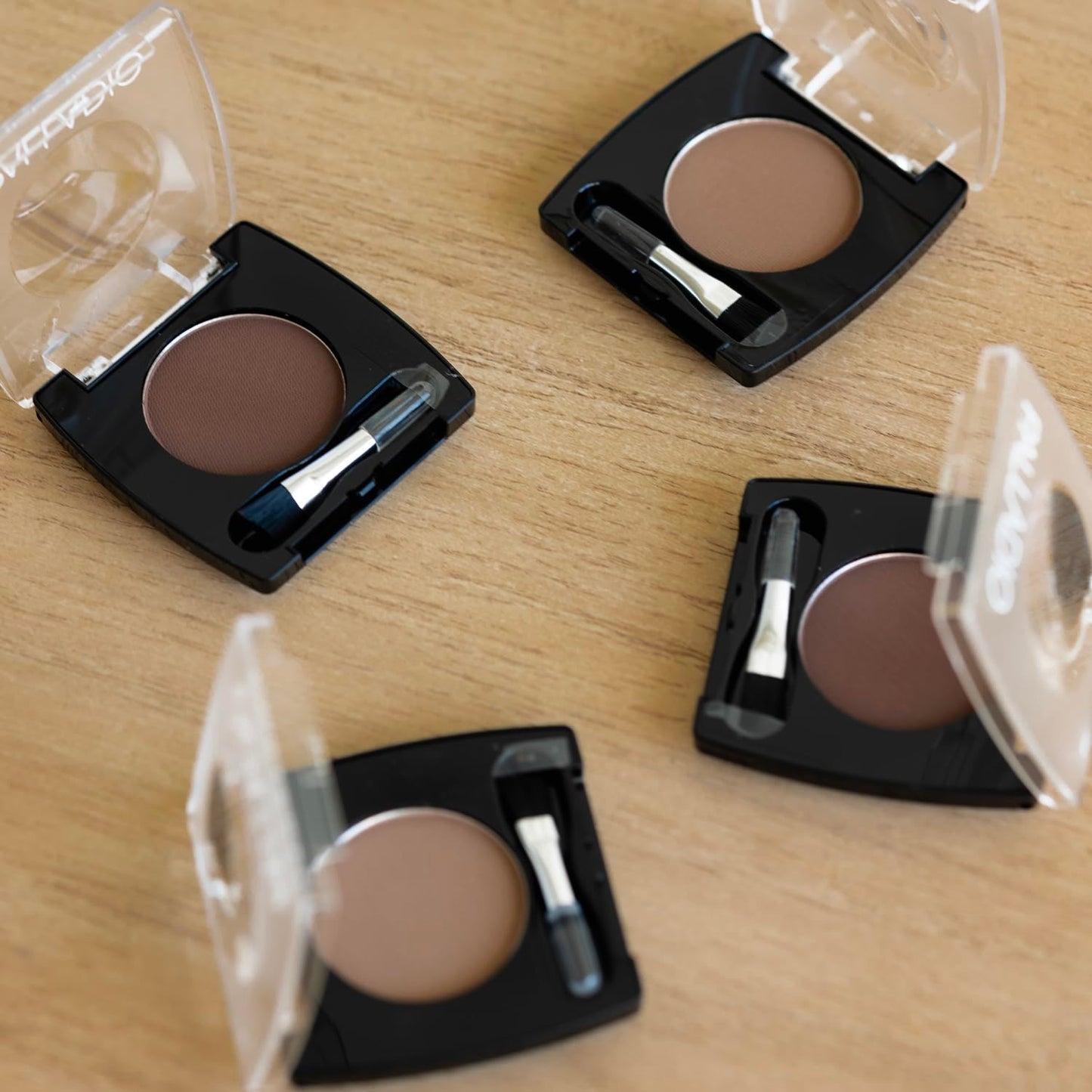 Palladio Brow Powder for Eyebrows, Soft and Natural Eyebrow Powder with Jojoba Oil & Shea Butter, Helps Enhance & Define Brows, Compact Size for Purse or Travel, Includes Applicator Brush, Soft Brown