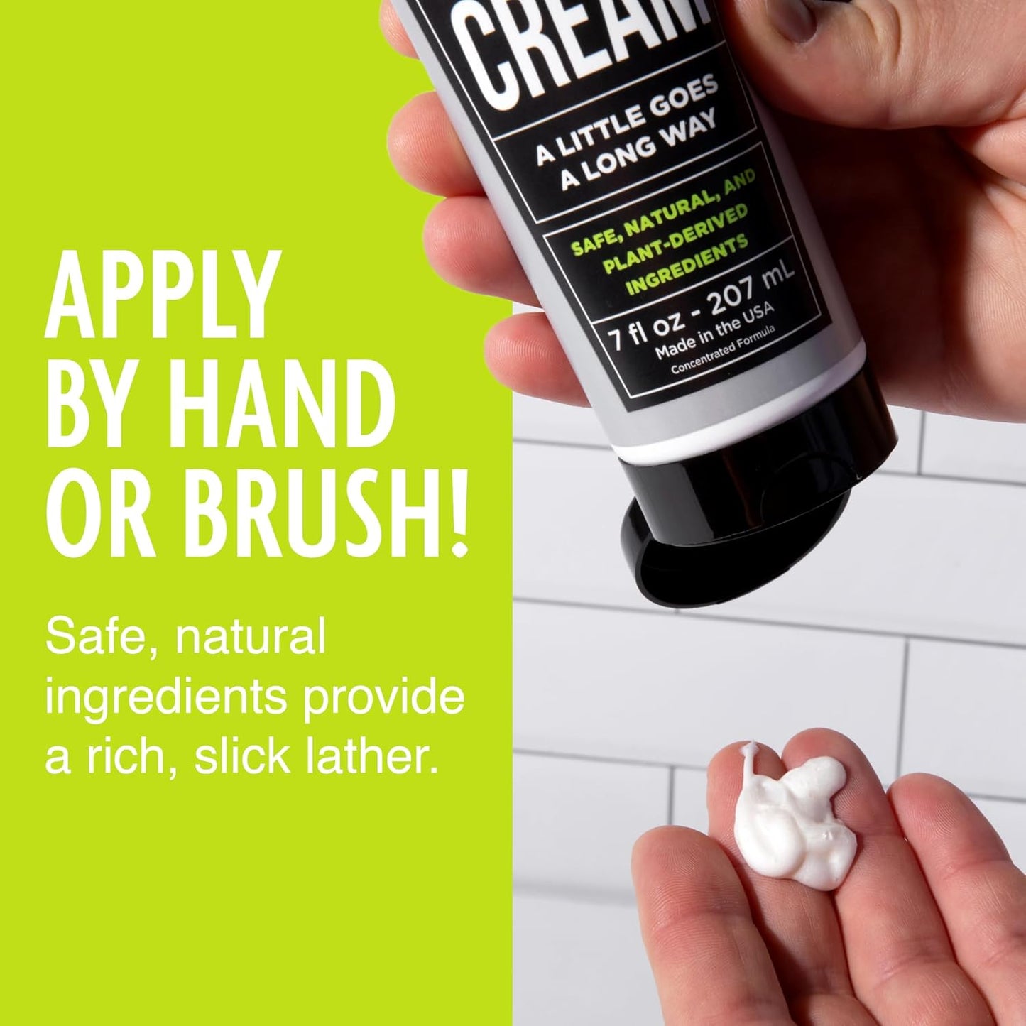 Pacific Shaving Company Natural Shaving Cream - Shea Butter + Vitamin E Shave Cream for Hydrated Sensitive Skin - Clean Formula for a Smooth, Anti-Redness + Irritation-Free Shave Cream (7 Oz, 2 Pack)