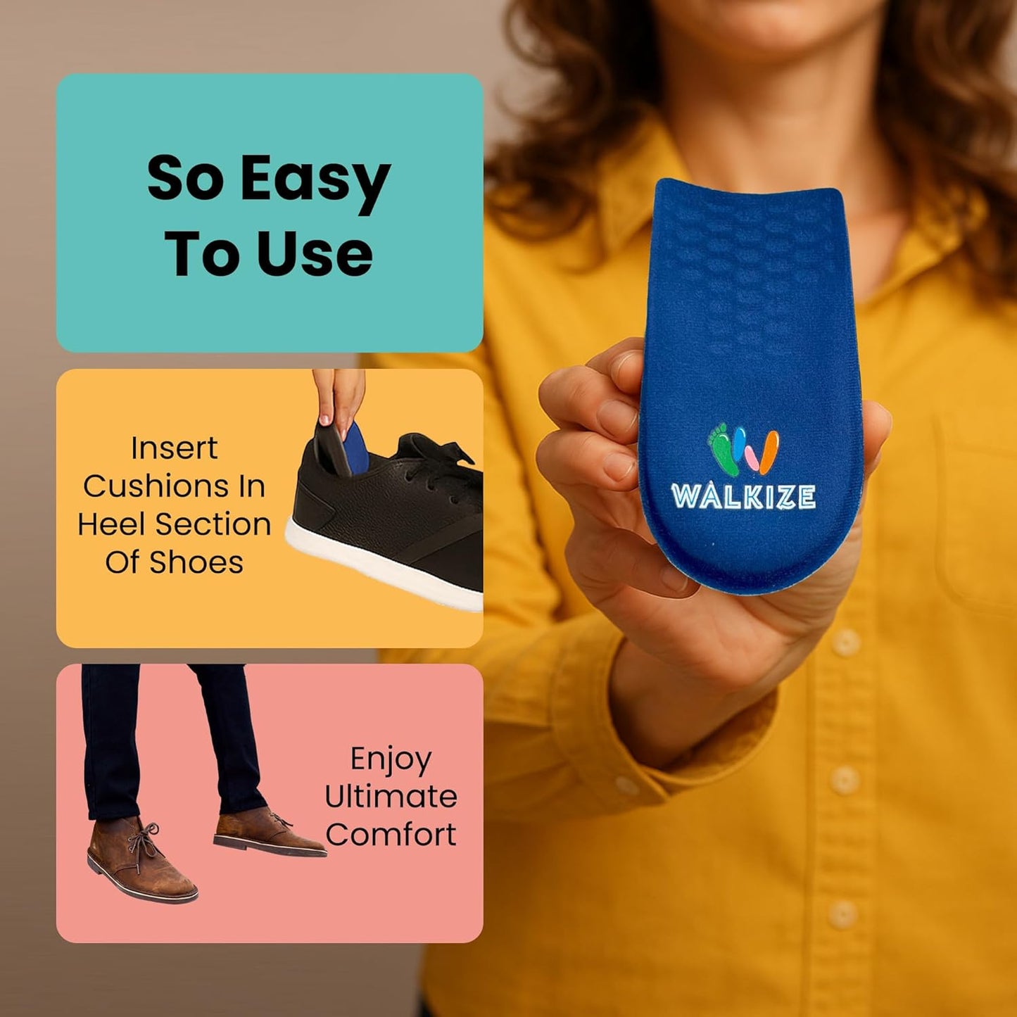 Metatarsal Pads Women | Heel Inserts for Women | Ball of Foot Cushions (2 Pairs Foot Pads) All Day Pain Relief and Comfort One Size Fits Shoe Inserts (Blue, Unisex 1.5cm)