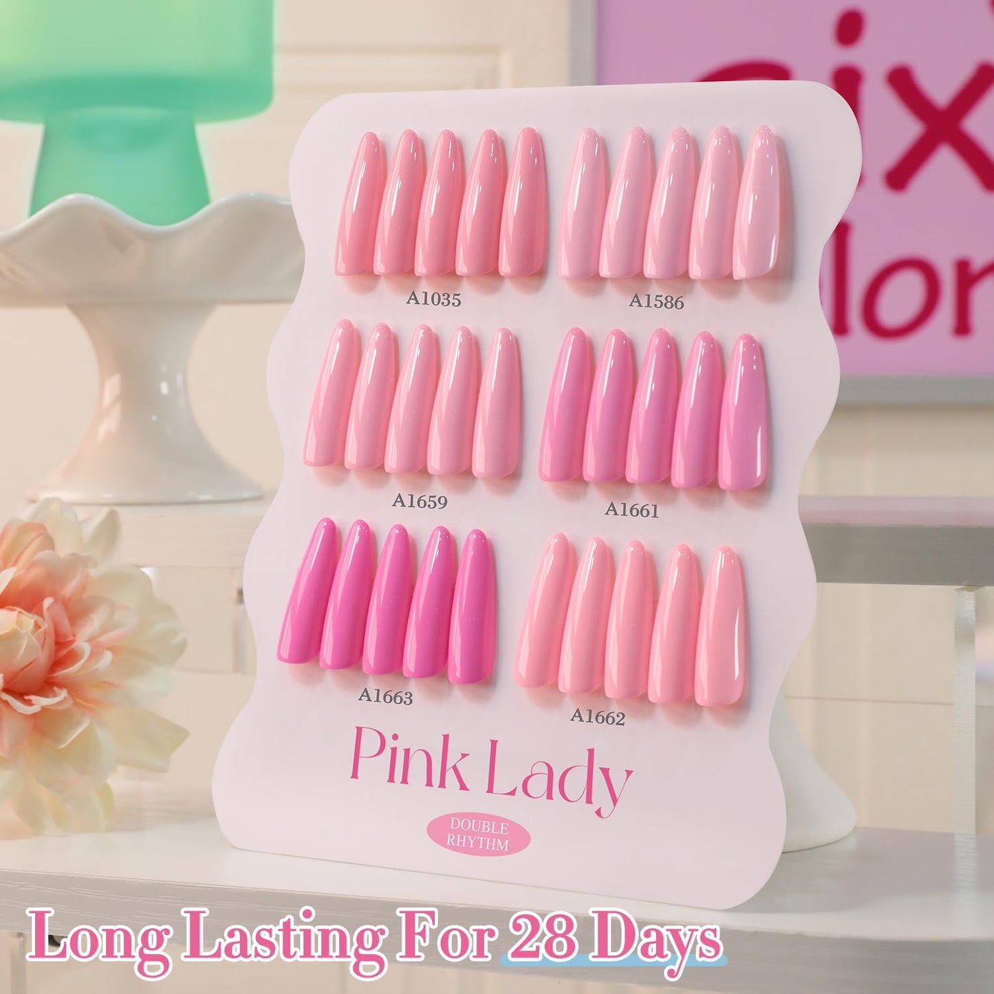 Double Rhythm 6 Pcs 15 ML Gel Polish Set Same Color Same Bottle Soak Off Gel Polish Kit Nail Art Manicure Salon DIY at Home for Women (Neutral Skin Pink Nude Beige -T6-53)