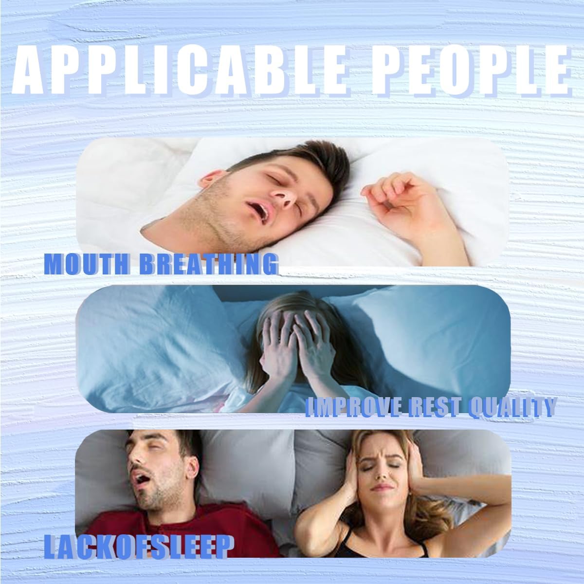 Mouth Tape for Sleeping (120-Pack) Gentle Transparent Premium Tape Breathable Strips-Pain Free Removal-Adhesion Skin-Breathable and Hypoallergenic