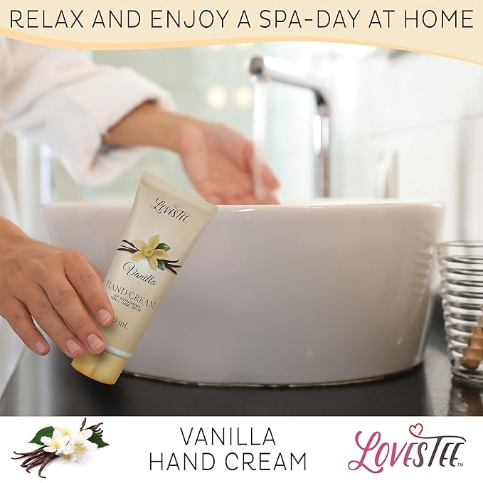 Mothers Day Gifts, Spa Basket for Women, Vanilla Bath & Body Set, Christmas & Birthday Gift, Includes Shower Gel, Body Lotion, Hand Cream, Body Scrub, Message Oil, Candle, Eye Mask, Confetti