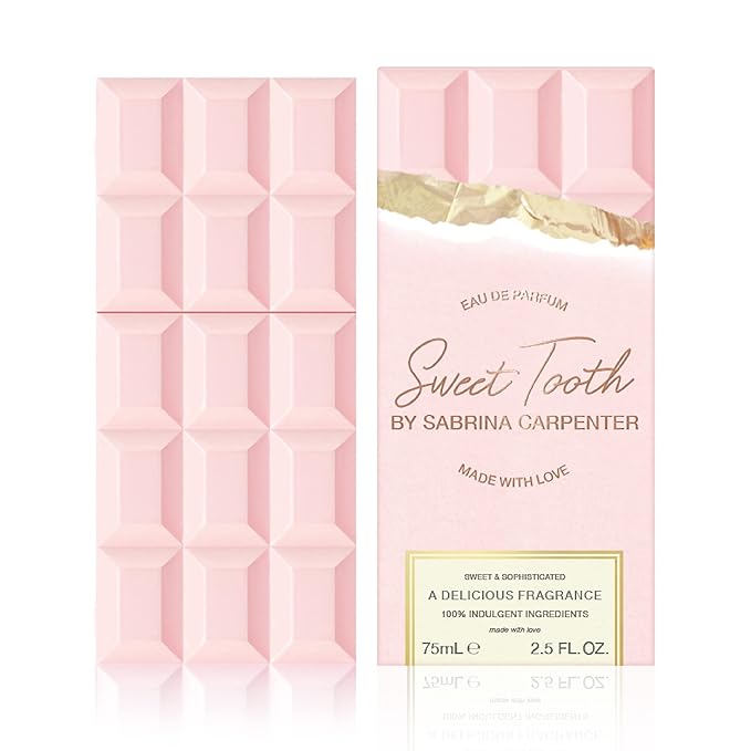 Sabrina Carpenter Sweet Tooth - Long-lasting Perfume for Women - Sweet Floral Fragrance with notes of Vanilla & Chantilly Cream - Vegan - Bergamot Scent - 2.5 Fl Oz (75 mL)